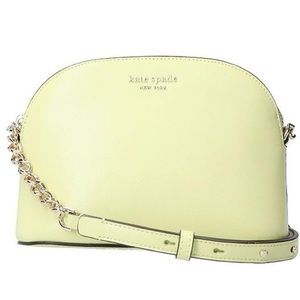 NWOT Kate Spade Spencer Dome Lime Green Genuine Leather Crossbody Bag